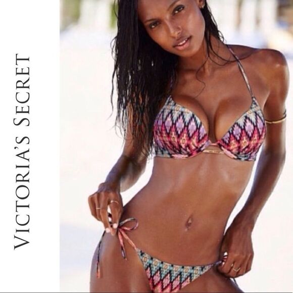 Victoria’s Secret Swim The Fabulous Bombshell & Knockout Bikini Swimsuit Set 36C - Picture 1 of 12